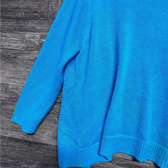 Worthington Blue Knit Cardigan Sweater - Picture 10 of 10